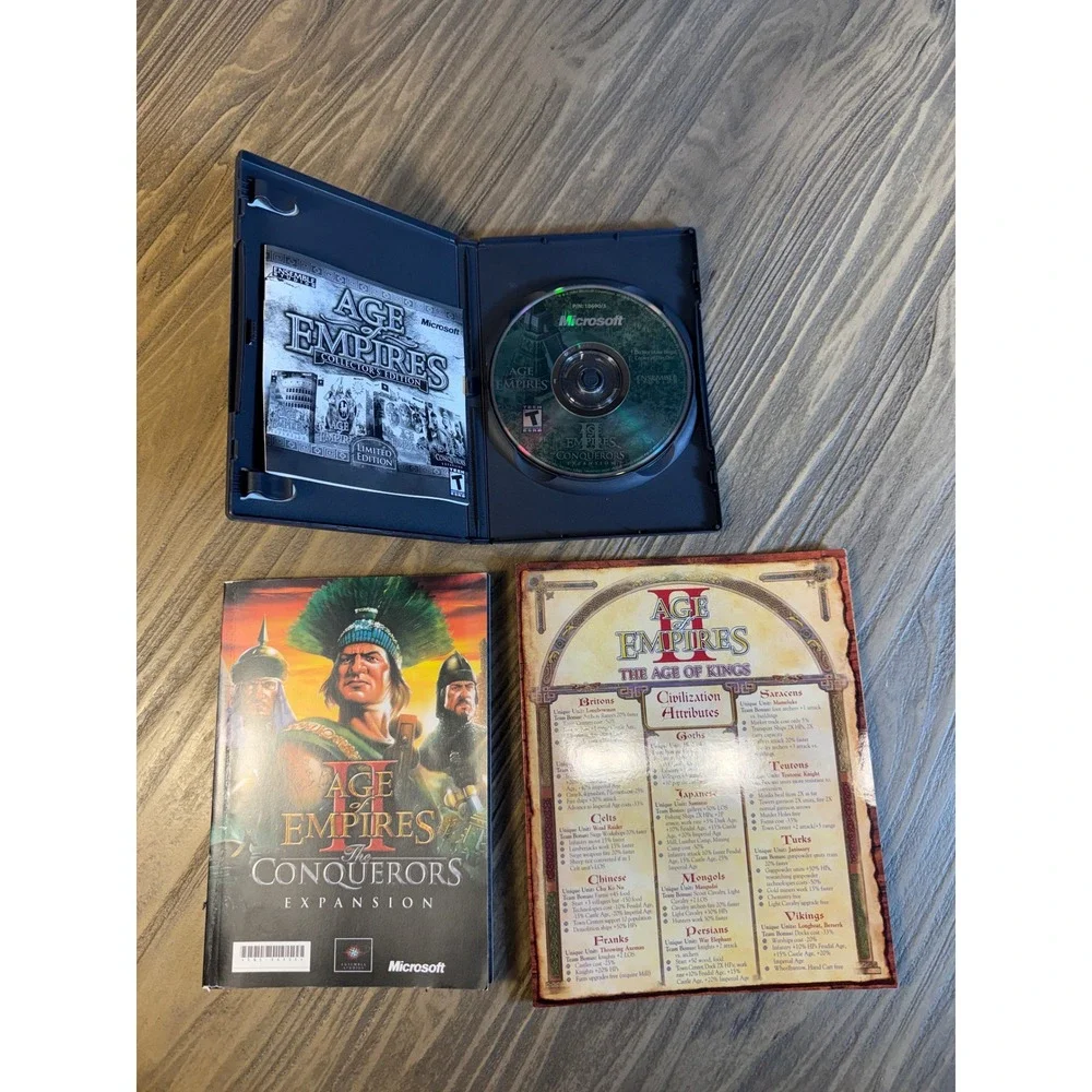 Age of Empires Collector's Edition PC 2006 Microsoft Excellent RTS Bundle‎ Works